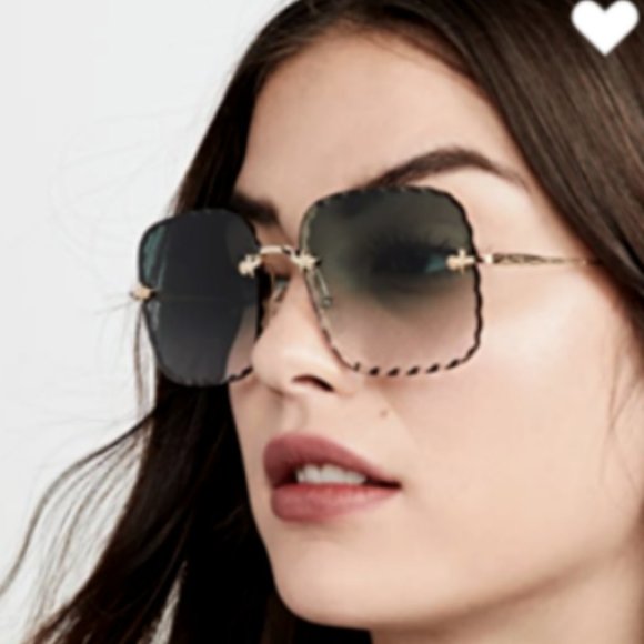 CHLOE ROSIE 59mm Scalloped Square-frame Grad Petrol The most Beloved MSRP$460 main image 10